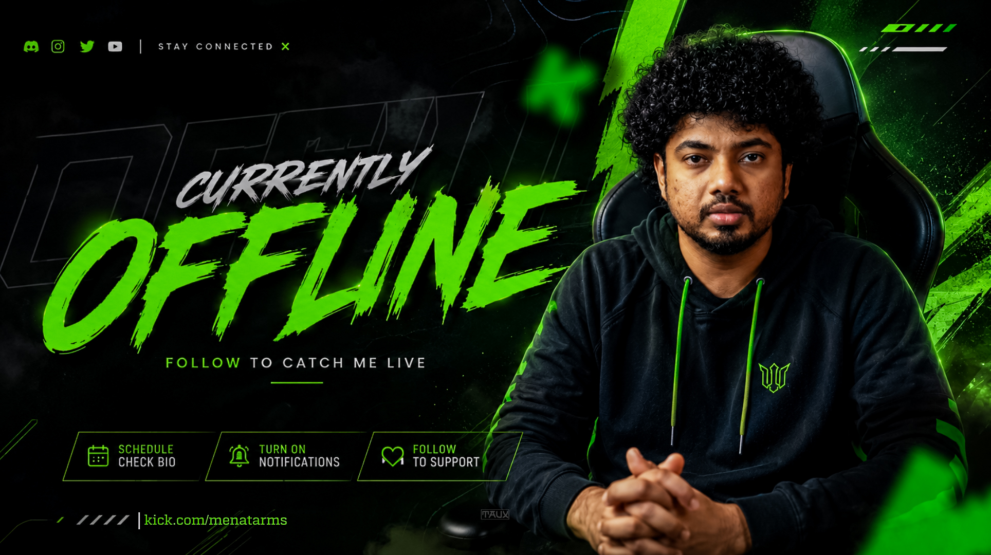 MenAtArms: Offline Banner (Green)